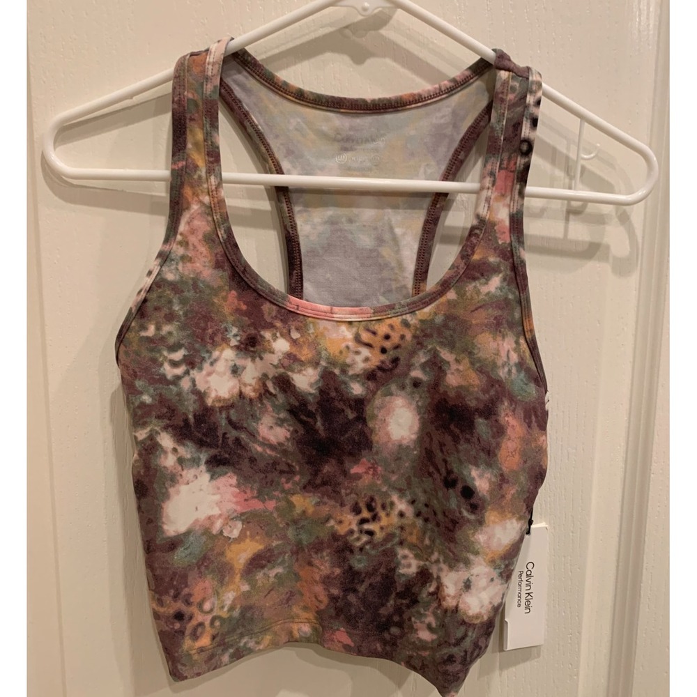 NWT Calvin Klein Performance Multicolored Align Tank Sz XS